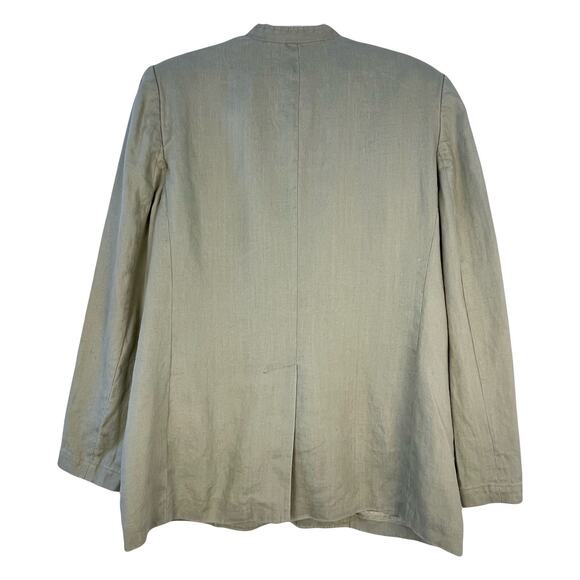 VTG Linen Jacket by Embassy Row Petites Sage Green Size 10P EUC - Picture 2 of 6